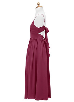 Azazie Zeya Junior Mulberry A-Line Chiffon Dress image9