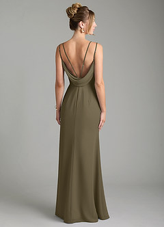 Azazie Egypt Bridesmaid Dresses Willow Green Sheath Sweetheart Neckline Chiffon Dress image2