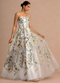 Abito Lungo Bianca Evangeline image3