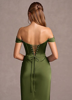 Maxi jurk Lorelei Olijf image5
