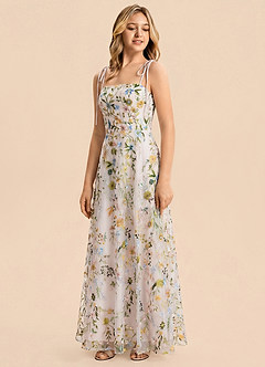 front Azazie Abigail Junior Formal Dress