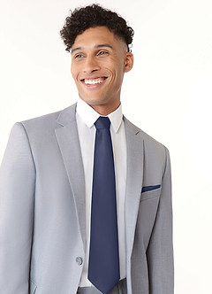 front Matte Satin Wide Tie
