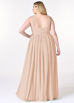 Azazie Elvira Bridesmaid Dresses English Rose A-Line Pleated Chiffon Dress image16