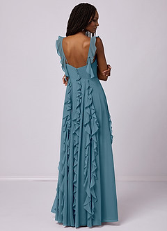 Barbie ♥ Azazie Bridesmaid Dresses Bermuda A-Line with Pockets Chiffon Dress image2