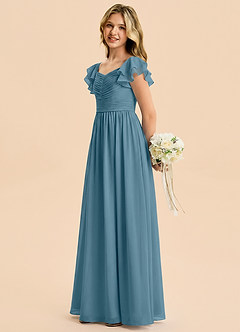 Azazie Anaya Junior Bermuda A-Line Sweetheart Neckline Chiffon Dress image3