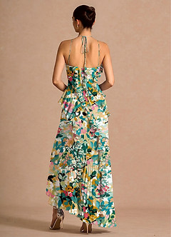 Hatsu Green Floral Maxi Dress image2