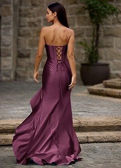 Siren Ankara Red Mermaid Prom Dress image2