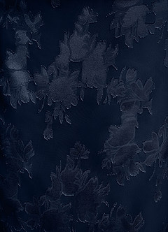 Azazie Anaheim Mother of the Bride Dresses Dark Navy Sheath Pleated Floral Burnout Dress image7