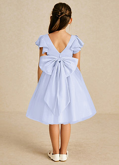 Azazie Kaeya Flower Girl Dresses Lavender A-Line Bow Tulle Dress image1