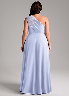 Azazie Phaedra Bridesmaid Dresses Lavender A-Line One Shoulder Chiffon Dress image8