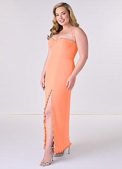 Barbie ♥ Azazie Bridesmaid Dresses Sunset Sheath Corset Chiffon Dress image9