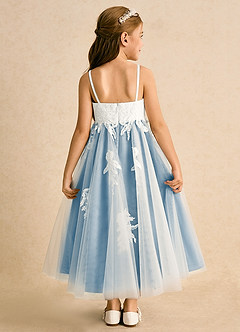 Azazie Coraline 플라워 걸 드레스 A라인 레이스 발목 길이 드레스 image2