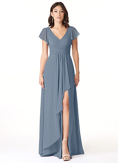 Azazie Omari Bridesmaid Dresses Twilight A-Line Chiffon Dress image1