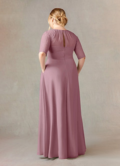 Azazie Barrymore Mother of the Bride Dresses A-Line Scoop lace Chiffon Floor-Length Dress image10