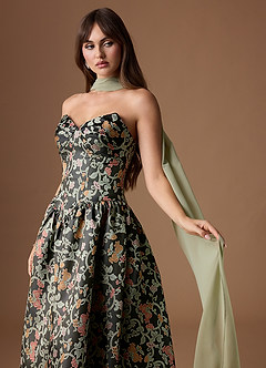 Vestido Jardín De Medianoche Midi Desy image3