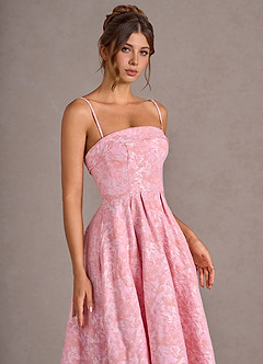 Emberlyn Pink Multi A-line Maxi Dress image6