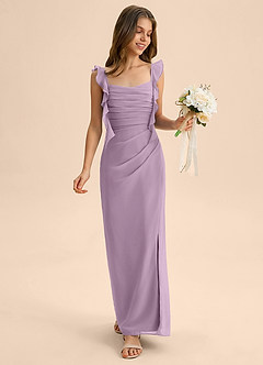 Azazie Jessamine Junior Klä av Sjöjungfru i Chiffong Älskling Halsringning image3