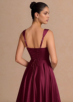 Azaria Merlot Midi Dress image6