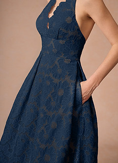 Solenne Navy Maxi Dress image8