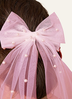 front Bridal Hair Bow Hair Clip