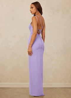 Christian Siriano Bridal for Azazie 1003 Bridesmaid Dresses Lilac Sheath One Shoulder Chiffon Dress image7