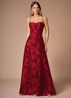 Hollis Ruby Red Lace Back Maxi Dress image4