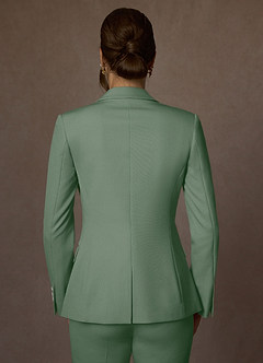 front Kennedy Matcha Structured Stretch Pants Suit