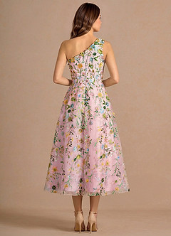 Maribela Candy Pink Midi Dress image2