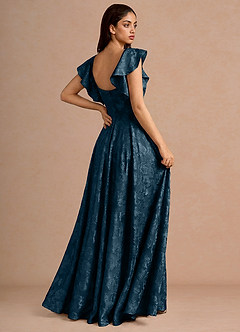 Robe Longue Marine Fflur image2