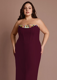 Liliah Merlot Maxi Dress image9