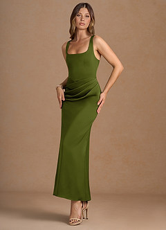 Jessamine Olive Green Maxi Dress image4