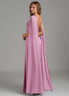 Azazie Niveah Bridesmaid Dresses Candy Pink A-Line Strapless Stretch Satin Convertible Dress image6