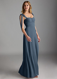 Azazie Lizet Bridesmaid Dresses Neptune A-Line Sweetheart Neckline Chiffon Dress image3