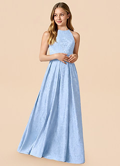 front Azazie Poppy Junior Formal Dress