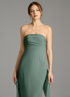 Azazie Ailanie Jurken voor bruidsmeisjes Jurk van Chiffon met Zeemeermin Strapless Zeemos image5