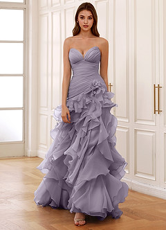 Christabelle Wisteria Rochie de bal cu corset și strasuri, dantelă transparentă image4
