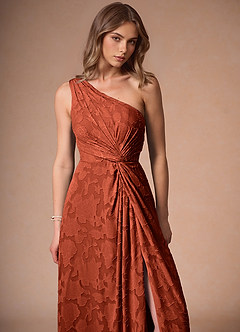 Hermosa Auburn One Shoulder Maxi Dress image12