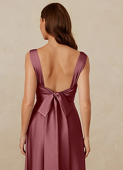 Christian Siriano Bridal for Azazie 1001 Bridesmaid Dresses Desert Rose A-Line Sweetheart Neckline Stretch Satin Dress image9