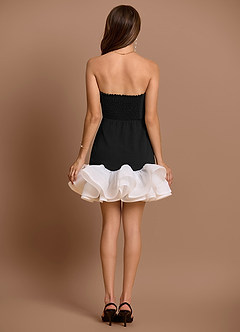 Vestido Blanco Negro Mini Nola image2