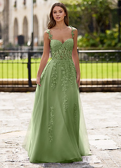 Dreamscape Sage A-line Prom Dress image5