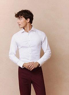 front Jermyn White Non-Iron Dress Shirt