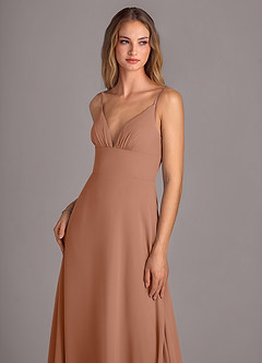 Azazie Amina Bridesmaid Dresses Bronzer A-Line Chiffon Dress image5
