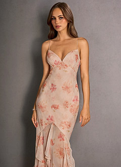 Rosia Peach Maxi Dress image7