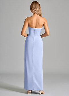 Azazie Anaïs Bridesmaid Dresses Ice Sheath Strapless Chiffon Dress image2