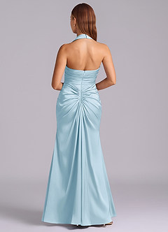 Azazie Destiny Suknie dla druhen Syrena Dekolt w kształcie serca Satyna elastyczna Do ziemi Sukienka image2