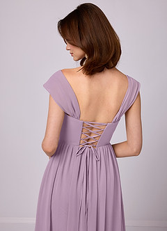 Barbie ♥ Azazie Bridesmaid Dresses Wisteria A-Line Corset Chiffon Dress image7