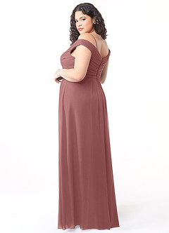 Azazie Audrianna 신부 들러리 드레스 A라인 쉬폰 플로어 길이 드레스 image10