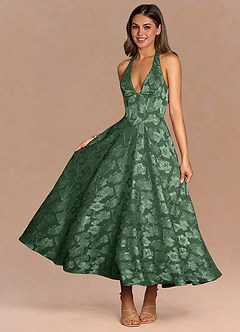Isabeau Eucalyptus Midi Dress image3