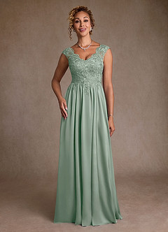 Azazie Amethyst Abiti per la Madre della Sposa Abito A-Line in Pizzo Agave image4