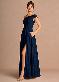 Priscilla Navy Maxi Dress image3